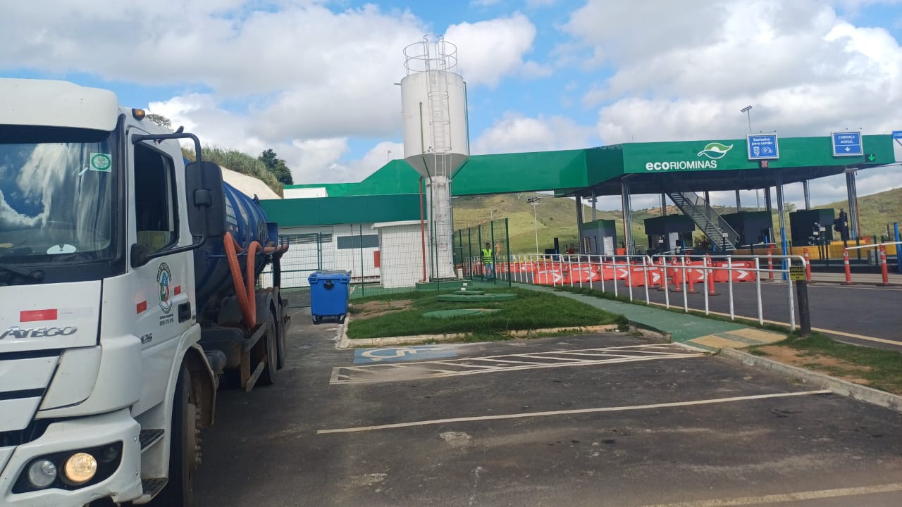 Sucção de resíduos em bases operacionais